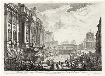 GIOVANNI B. PIRANESI Veduta della vasta Fontana de Trevi anticamente detta lAcqua Vergine.